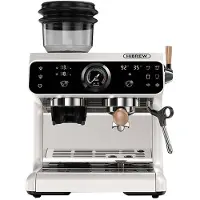 HiBREW H7B -puoliautomaattinen espressokone kahvimyllyllä, valkoinen/musta