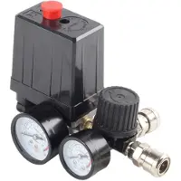 Jojomino 3000L/Min Air Pump Control Valve 0-180 PSI Gauge 220V/380V Regulator Duty Air Compressor Pump Pressure Control