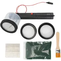 Tlily Flocking Kit Static Grass Applicator ABS Flocking Machine with Antislip Handle for DIY Scenic Modelling Diorama Scenery