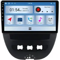 RoverOne 6G+128G Auton Multimediasoitin Radio CarPlay Bluetooth Android Radio GPS for Peugeot 107 for Toyota Aygo 2005 - 2014