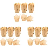 Semoic 600 Pieces Tulip Cupcake Liner Baking Cups Paper Cupcake and Muffin Baking Cups for Weddings and Birthday