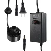 Zandona Mist Maker Fogger Water Fountain Pond Fog Machine Atomizer Air Humidifier Haloween Smoke Machine Black Us Plug