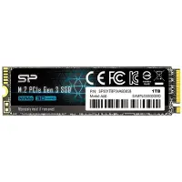 Silicon Power Sisäinen SSD-levy - - P34A60 1To - NVMe PCIe Gen3x4 M.2 Lukeminen Kirjoittaminen 2200 1600 Mt/s