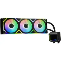 XPG LEVANTE II 360 ARGB 360 mm -nestejäähdytysjärjestelmä prosessorille, musta
