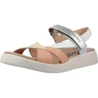 Wonders for woman. C-6552_941_12182 Leather Sandals Mar 52 white (40), Flat, Velcro, Casual