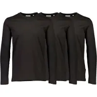 Lindbergh 3Pk Basic Tee L/S - Black - L