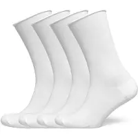 Lindex Sock 4 P Thin Roll Edge - White - 39/41