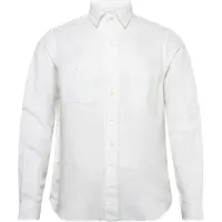 Ralph Lauren Classic Fit Linen-Silk Workshirt - White - S