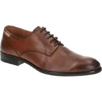 Pikolinos for man. M7J-4187 Brown Bristol leather shoes (46), 1 to 3 cm, Laces, Classic