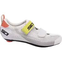 Sidi T-5 Air Shoes White Gray Yellow, Size 44 - EUR
