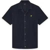 Lyle & Scott Honeycomb Towelling Resort Shirt - Navy - L