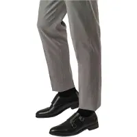 Martinelli for man. 1492-2632PYM Empire leather shoes black buckles (44), 1 to 3 cm, Casual, Classic