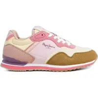 Pepe Jeans for girl. PGS40016 London band multicoloured slippers (40), Flat, Laces, Casual, Multicolor, children's fashion