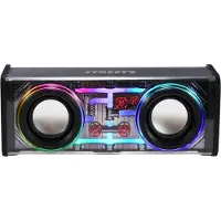 STREETZ Läpinäkyvä Bluetooth-kaiutin TWS- ja LED-valotehosteilla