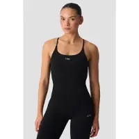 ICANIWILL Smooth Seamless 2-in-1 Strappy Tank Black