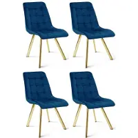 Hobby Hall 4-osainen ruokapöydän tuolisetti Cieza, sininen