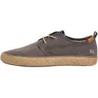 Pepe Jeans for man. PMS100009 Port Bay espadrilles green (44), Fabric, Flat, Laces, Casual