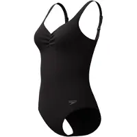 Speedo Solid Aquanite Swimsuit - Black - 40