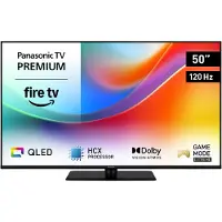 Panasonic TV-50W85BEZC 50" 4K QLED Fire TV, 120 Hz, Dolby Vision, HDR10, HDR10+, HLG