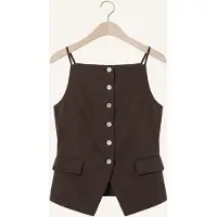 Copenhagen Muse Cmcolleen-Waistcoat - Brown - M