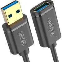 UNITEK Y-C456GBK USB 3.0 AM-AF jatkokaapeli 0,5 m