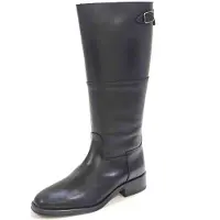 Alpe for woman. 534908 Couture leather boots black (37), 1 to 3 cm, Zip, Casual
