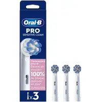 Oral-B Pro Sensitive Clean Tandborsthuvuden, paket med 3 enheter