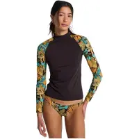 Billabong Ls Rash Guard black pebble Koko S