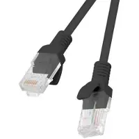 Lanberg PCU6-10CC-0050-BK, 0,5 m, Cat6, U/UTP (UTP), RJ-45, RJ-45, Musta