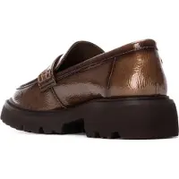 Carmela for woman. 16255104-TAUPE Brown moccasins 162551 (39), 3 to 5 cm, None, Casual, Patent Leather