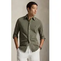 Ralph Lauren Featherweight Mesh-Lsl-Knt - Khaki green - S