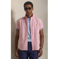 Ralph Lauren for man. 710850782007 Pink Custom Fit oxford shirt (XS), Casual, Cotton, Short sleeve