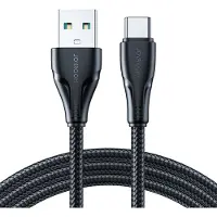 JOYROOM Surpass Series A11 USB-A / USB-C 3A -kaapeli 1,2 m - musta