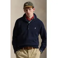 Ralph Lauren Relaxed Fit Flag Cotton Sweater - Navy - L