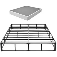 Vevor joustinpatja, queen size -sängynrunko pestävällä kankaalla, kestävä metallirunko queen size -sängylle, 230 mm patjanjalusta, enimmäispainokapasiteetti 3500 paunaa, helppo koota, 2010 x 1515 x 23