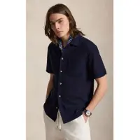 Ralph Lauren for man. 710B18536004 Mairno textured pointelle shirt (L), Casual, Cotton, Long sleeve, Navy