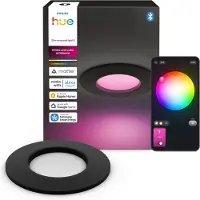 Philips Hue Slim upotettava valaisin, S, musta