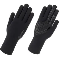 Agu Merino Knit -pyöräilyhanskat Musta
