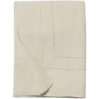 Garbo&Friends Linen Hemstitched Linen Bedspread 280X280Cm - Beige - 280X280CM
