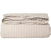 Garbo&Friends Stripe Mauve Duvet Cover 210x150 Cm - Pussilakanat Luomupuuvilla Beige - GF120281-8100-2319GL