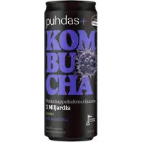 Raw Organic Puhdas+ Kombucha Villi mustikka 330 ml