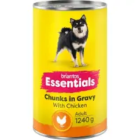Briantos 12x1240g Essentials Chunks in Gravy kana koiran märkäruoka