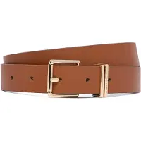 Tommy Hilfiger Vyö 'Buckle Logo Keeper' konjakki