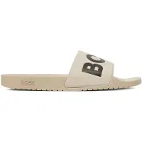 BOSS for man. 50536835 Slippers Aryeh white (42), Flat, None, Casual, Beachwear