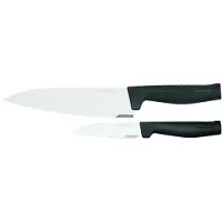 Fiskars Hard Edge -veitsisetti, kokkiveitsi ja vihannesveitsi 2 osaa