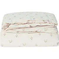 Garbo&Friends La Fraise Seersucker Duvet Cover Twin 170x220 Cm - Pussilakanat Luomupuuvilla Beige - GF120270-000-1584GL