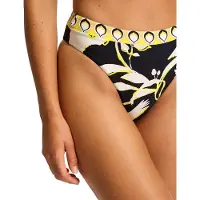 Seafolly Birdsofparadise High Rise Pant - Black - 36
