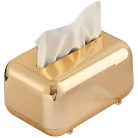 Typecat Luxury Golden Tissue Boxes Storage Napkin Holder Paper Case Organizer Ornament Desktop