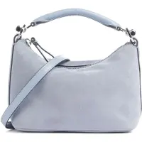 Ralph Lauren Suede Mini Blaike Shoulder Bag - Blue - ONE SIZE