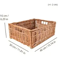 Hobby Hall 4 x paju säilytyslaatikkoa, 40x30x16 cm